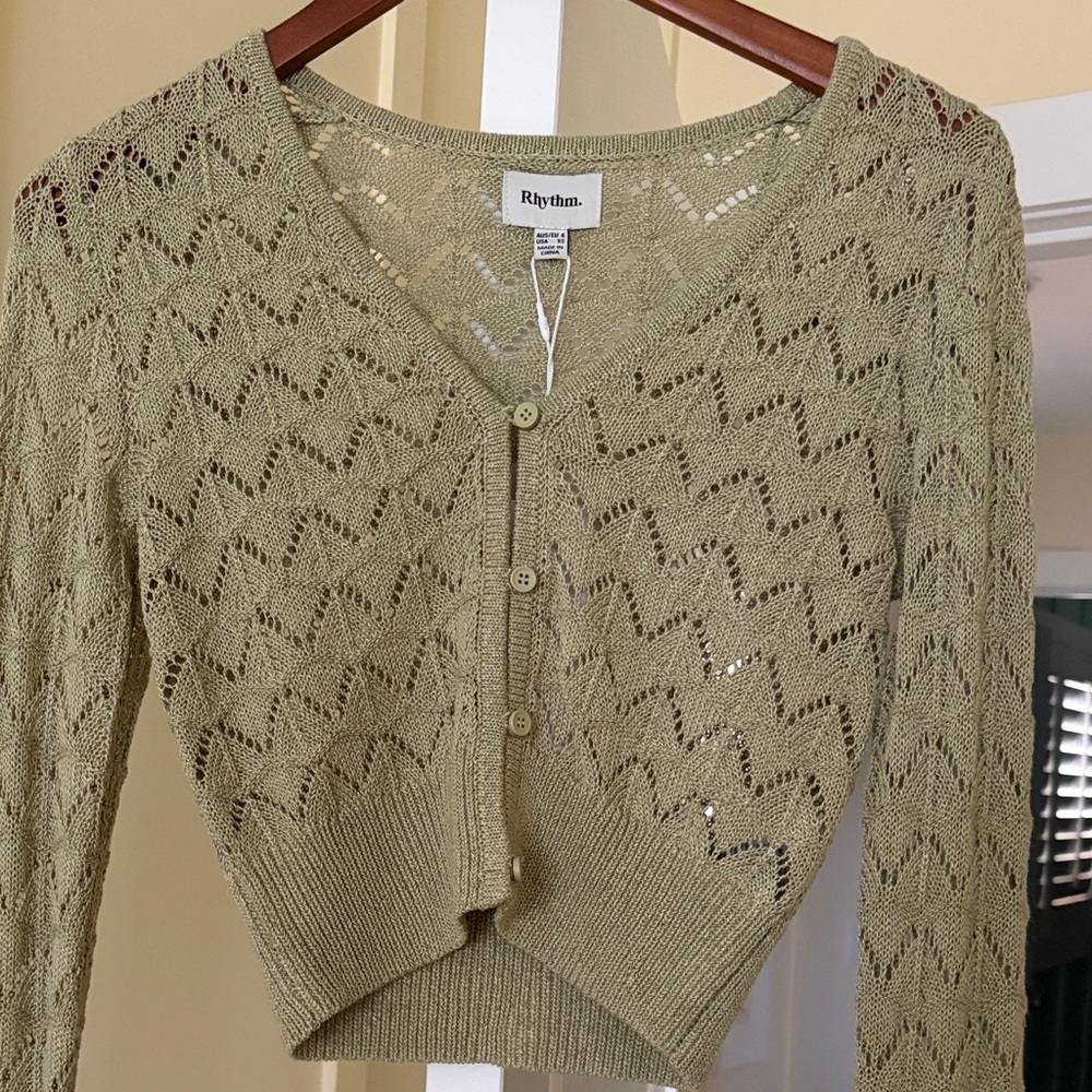Rhythm Cardigan size XS/6 Akoia Knit NWT